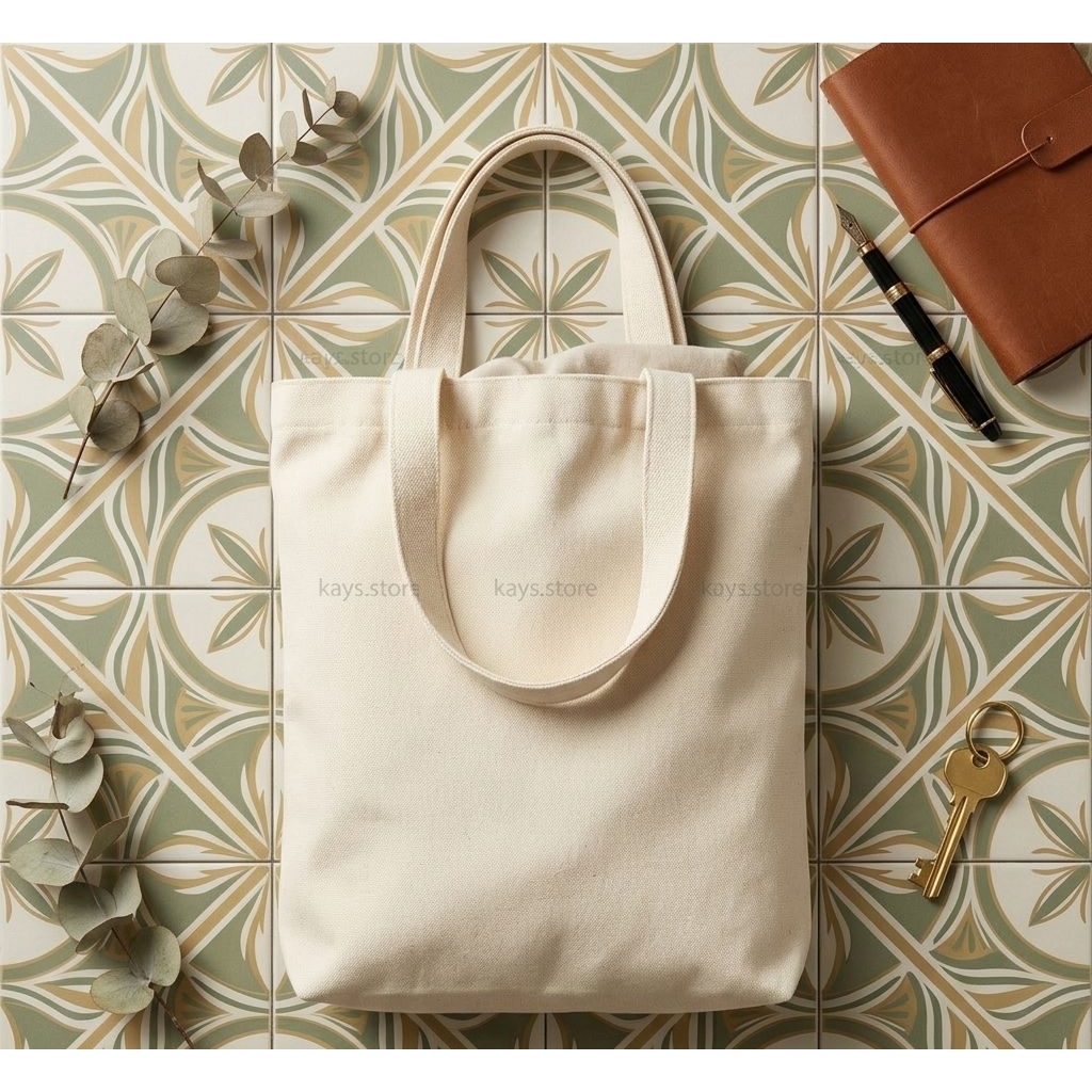 Tote Bag Polos Kanvas Blacu 30x40 / Tas Murah Kanvas / Tas Blacu / Tas Lukis Kanvas Polos Putih Kain