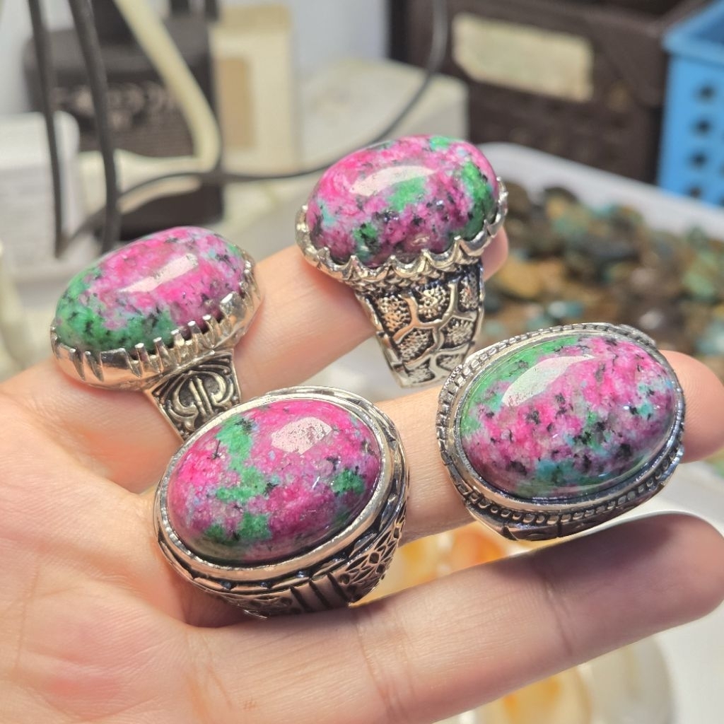 Cincin batu ruby tadulako jumbo 25mm / batu akik ruby tadulako