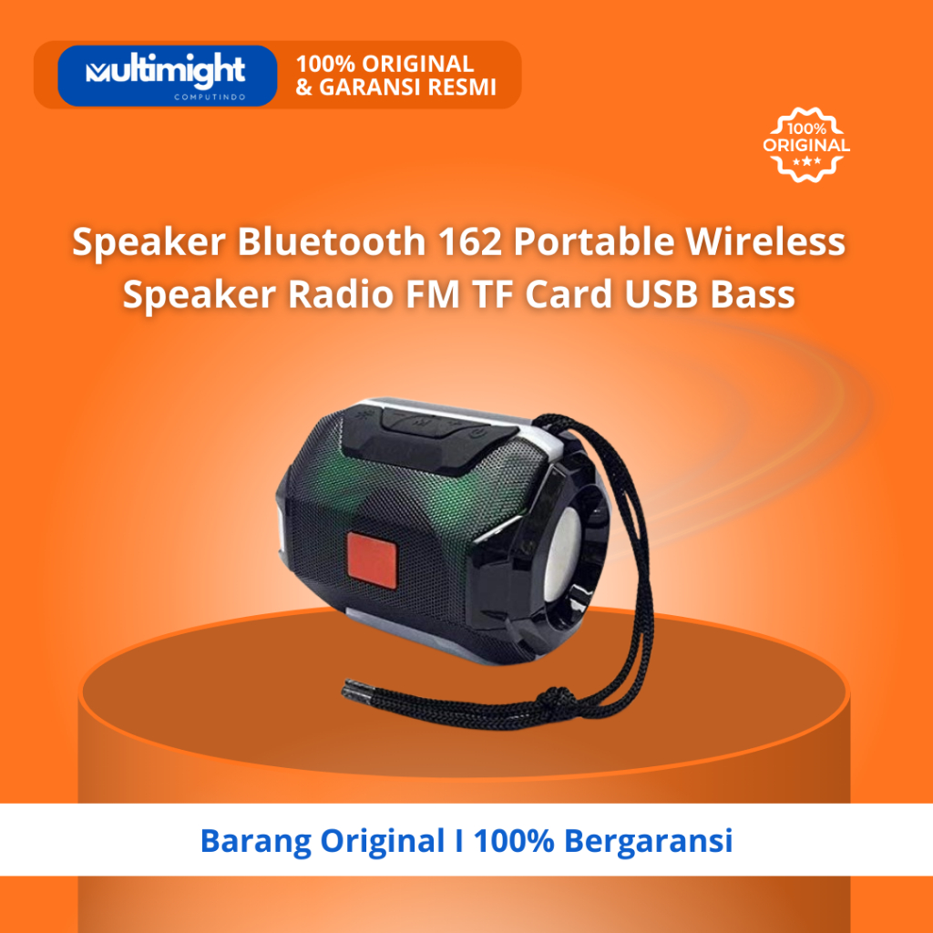 Speaker Bluetooth 162 Portable Wireless Speaker Radio FM TF Card USB Bass