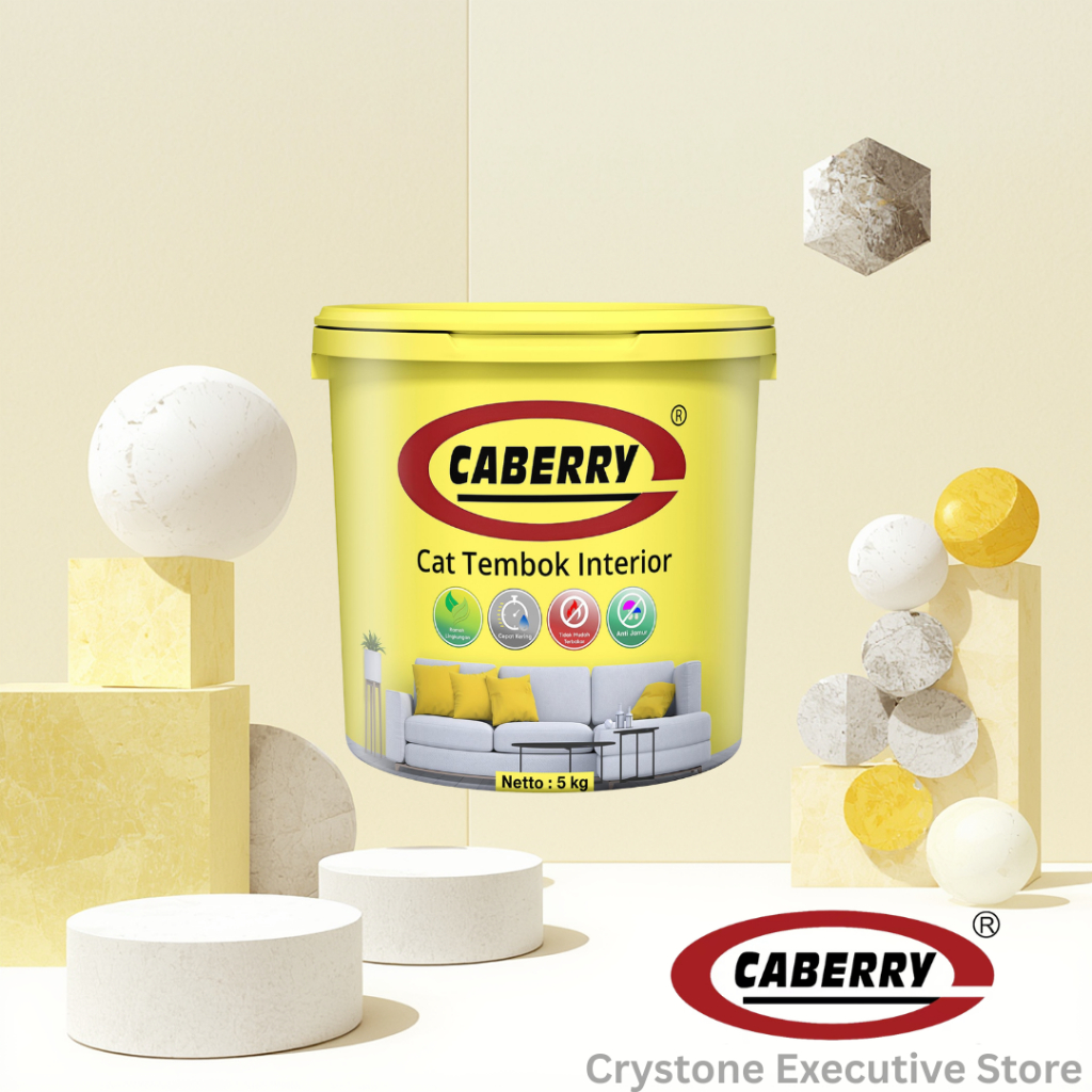 CABERRY Cat Tembok Interior 5KG 25KG - Cat Tembok Interior Berkualitas Tinggi