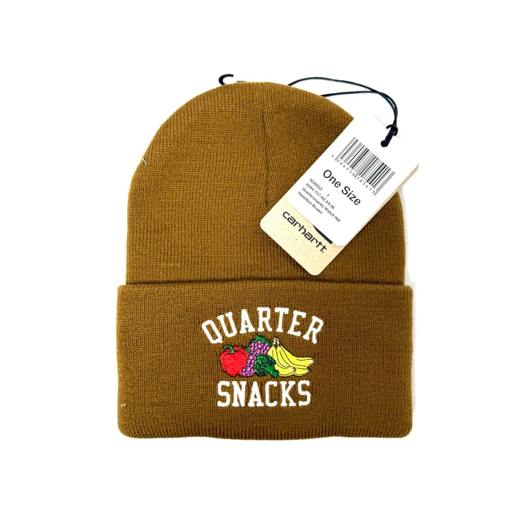Carhartt WIP x Quartersnack Watch Hat Hamilton Brown - Original 100%