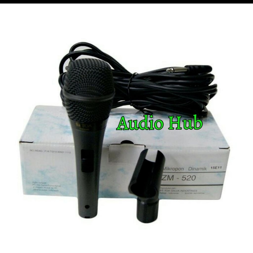 Microphone Kabel TOA ZM -520 / Mic Kabel TOA ZM520 Original