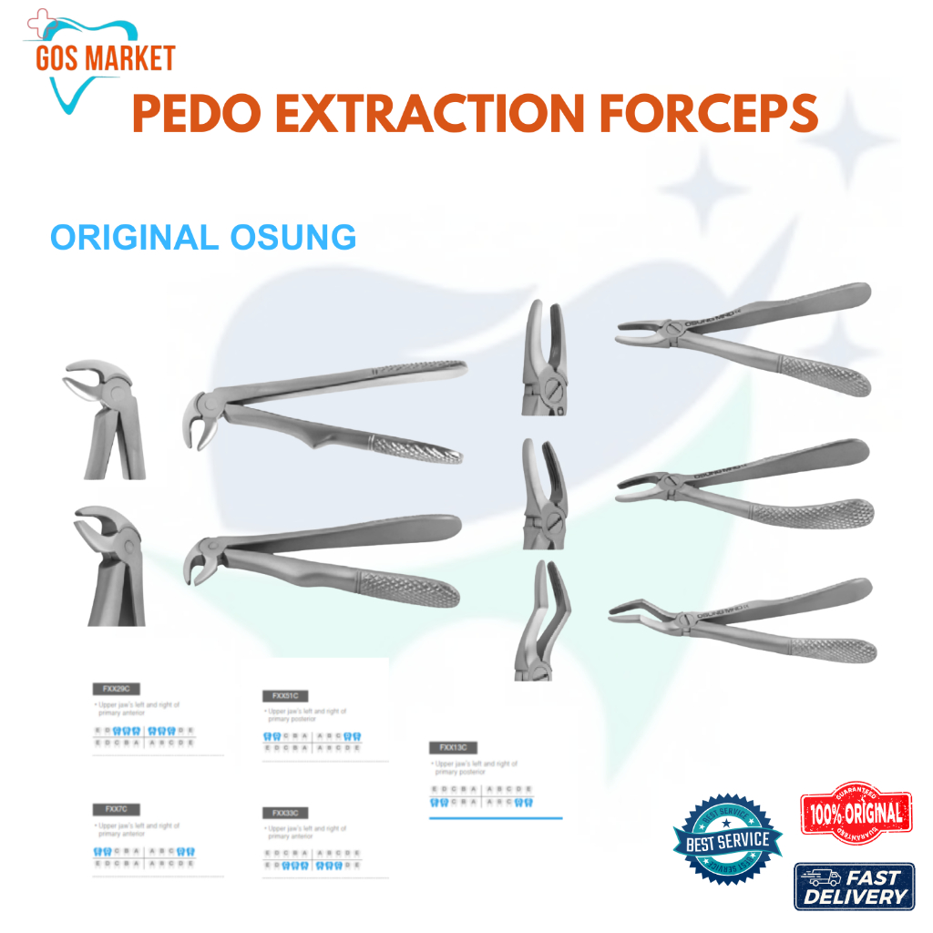 Osung Tang Extraction Forceps Cabut Gigi Anak Pedo Atas Bawah