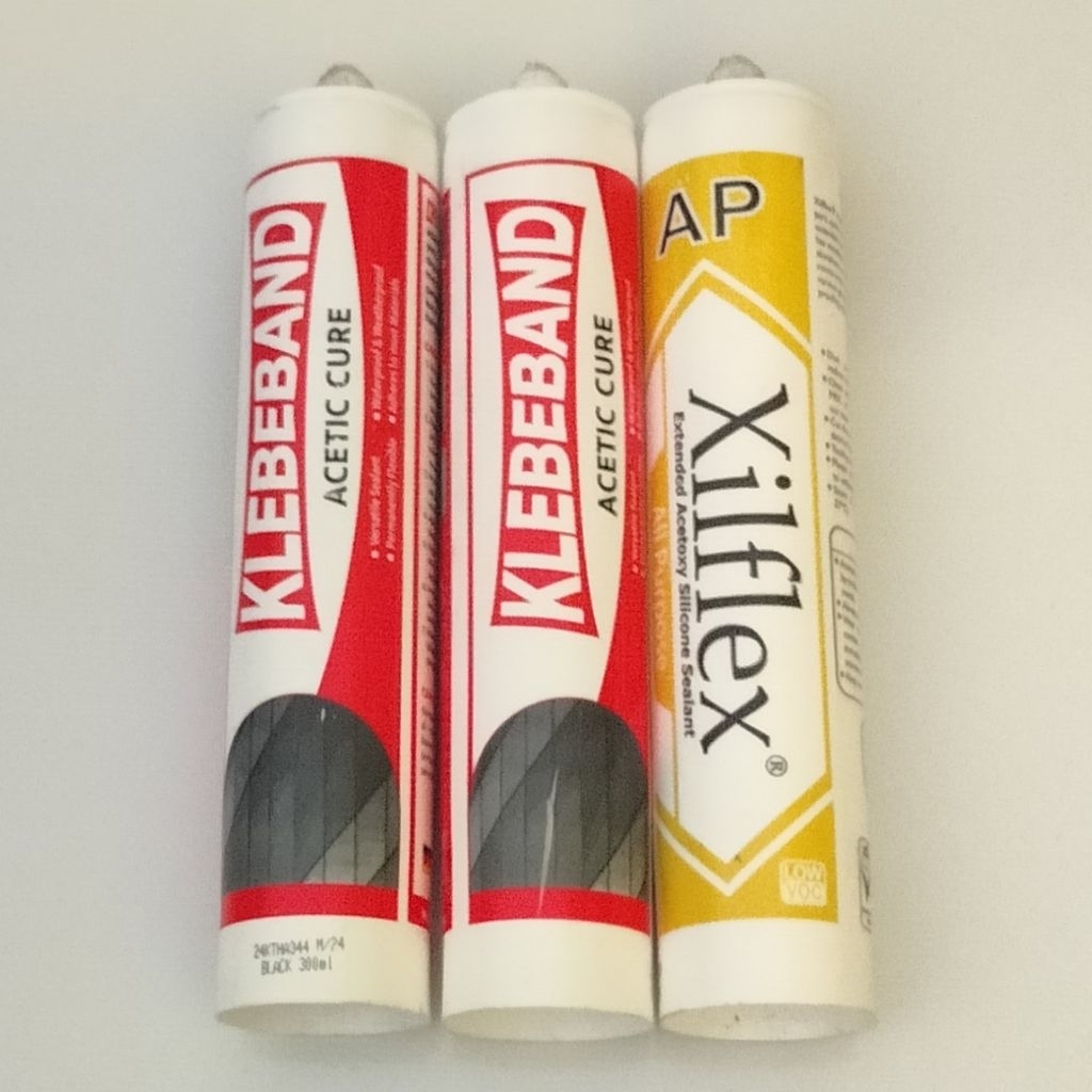 Xilflex AP & Klebeband Sealant Silicone Clear white black