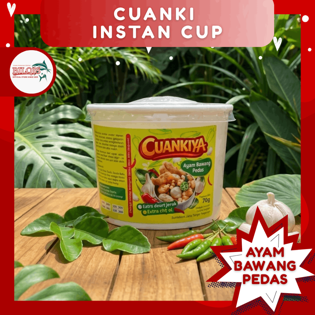 Cuankiya Cuanki Instan Cup Rasa Ayam Bawang Pedas / Cuanki Instan Tinggal Seduh
