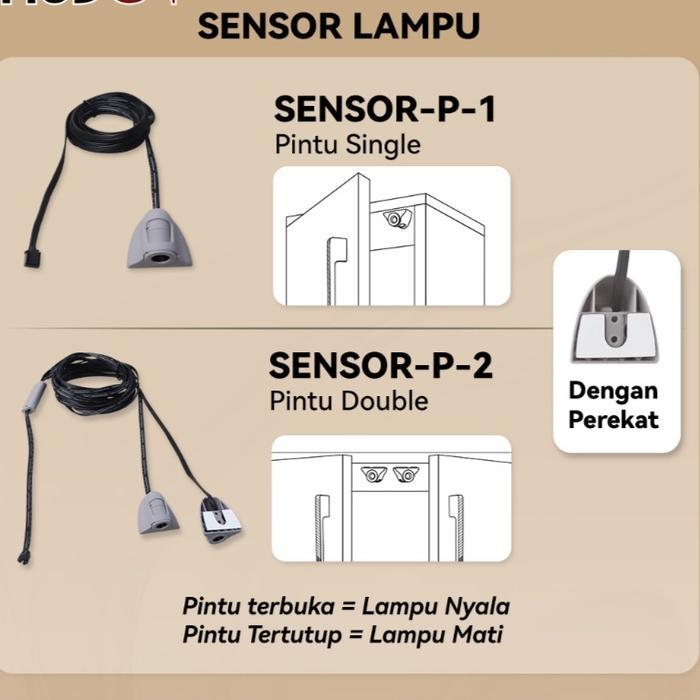 Sensor Lampu LED Pintu-Aksesoris  untuk Driver 12V-HUBEN
