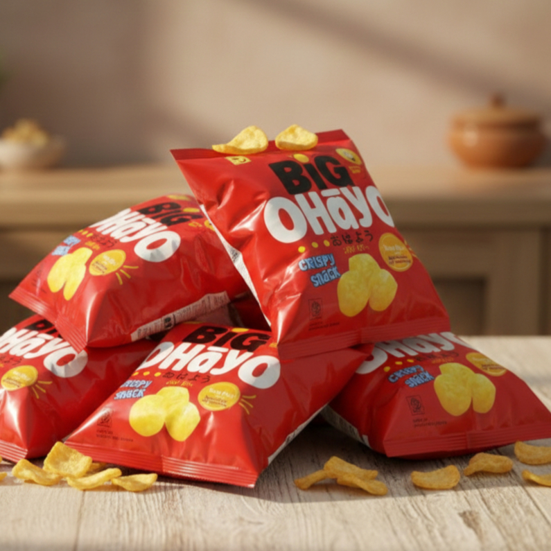 BIG OHAYO SNACK BERHADIAH | 1 RENCENG ISI 10