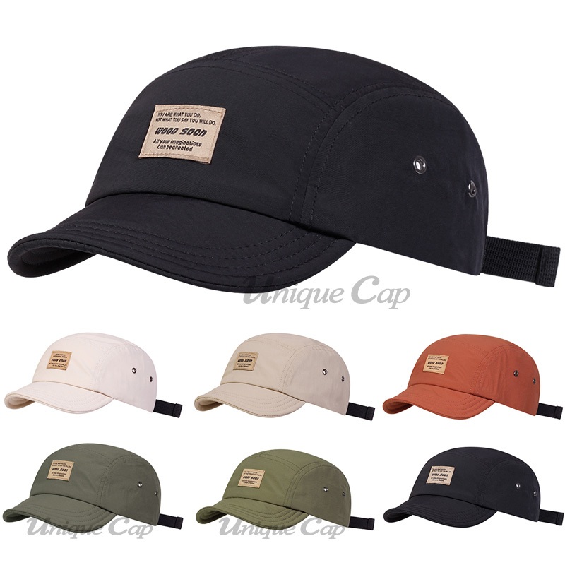 Topi Distro Pria Wanita Dewasa Baseball Cap WOOD SOON Topi 5 Panel Quick Dry