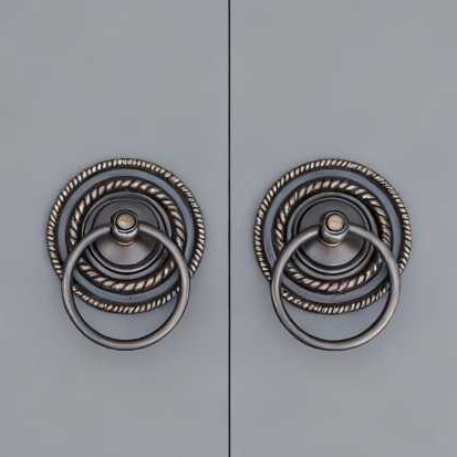 Handle Tarikan Pintu Gebyok Kuningan Antik Diameter 12cm 1 pcs