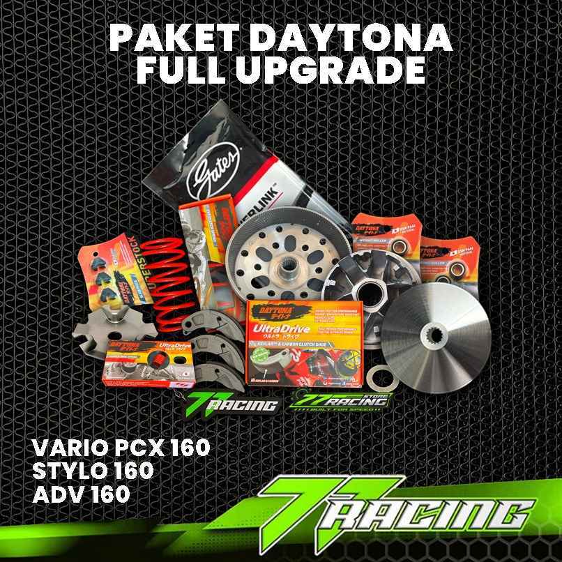 PAKET FULL UPGRADE CVT VARIO 160-PCX 160-ADV 160-VARIO 160 DAYTONA PAKET CVT AKSELERASI HARIAN TOURI