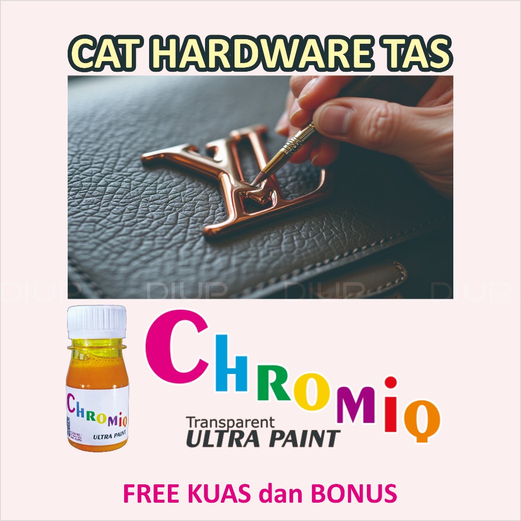 Chromiq CAT HARDWARE TAS, emas imitasi, LOGAM CHROME