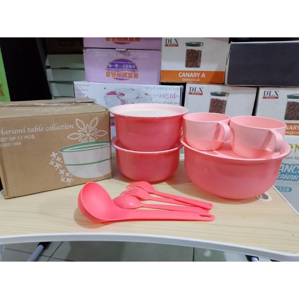 Prasmanan Harumi set 11pcs Ready warna , ungu, Promo