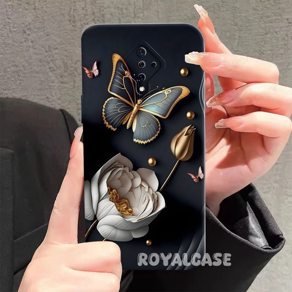 Softcase Vivo S1 Pro - Procamera - Motif Kupu Kupu - Case Keren - Anti Jamur