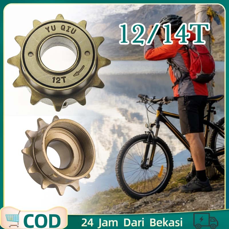 Freewheel Sepeda 12t  14t Sprocket Fixie Gir Gear Sepeda Tahan Lama Gir Belakang Sepeda Gear Sepeda 