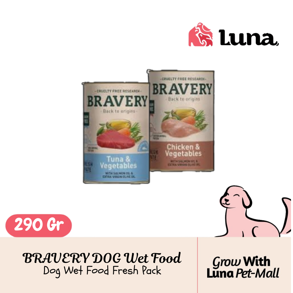 BRAVERY Dog Wet Food 290Gr
