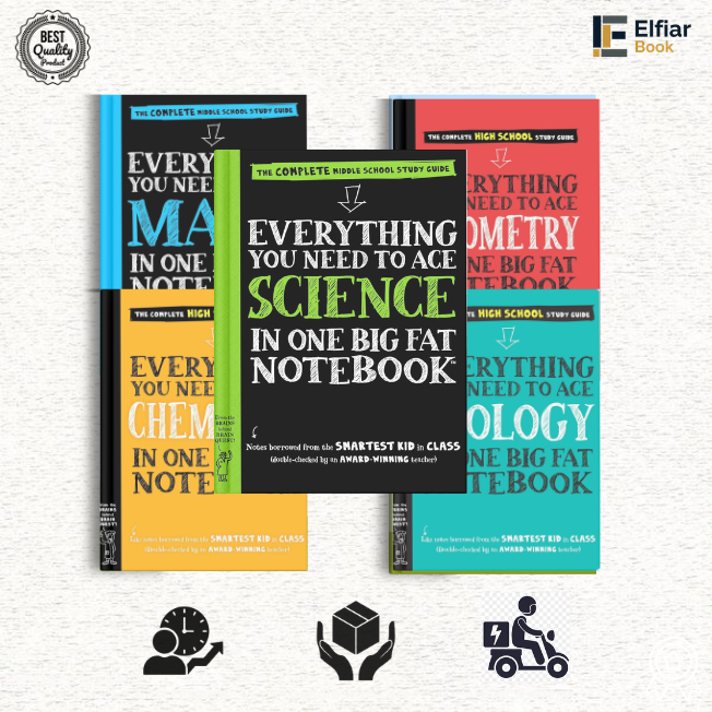 Buku Everything You Need to Ace Chemistry - Science - Biology - Math - Geometry in One Big Fat Noteb