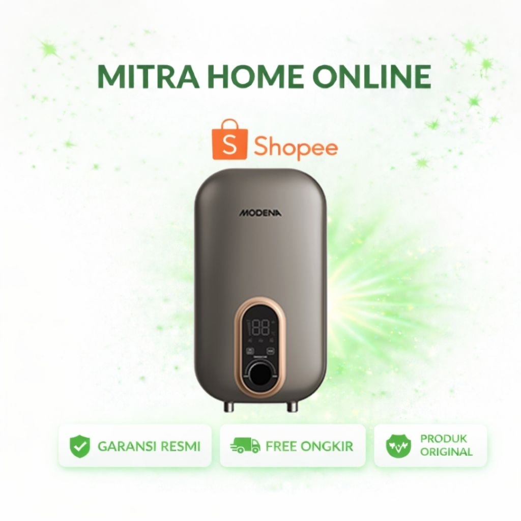 Pemanas Air Listrik Instan Modena VELOCE EI 2D B, 6 L/min, Digital Control, AG+ Antibacterial