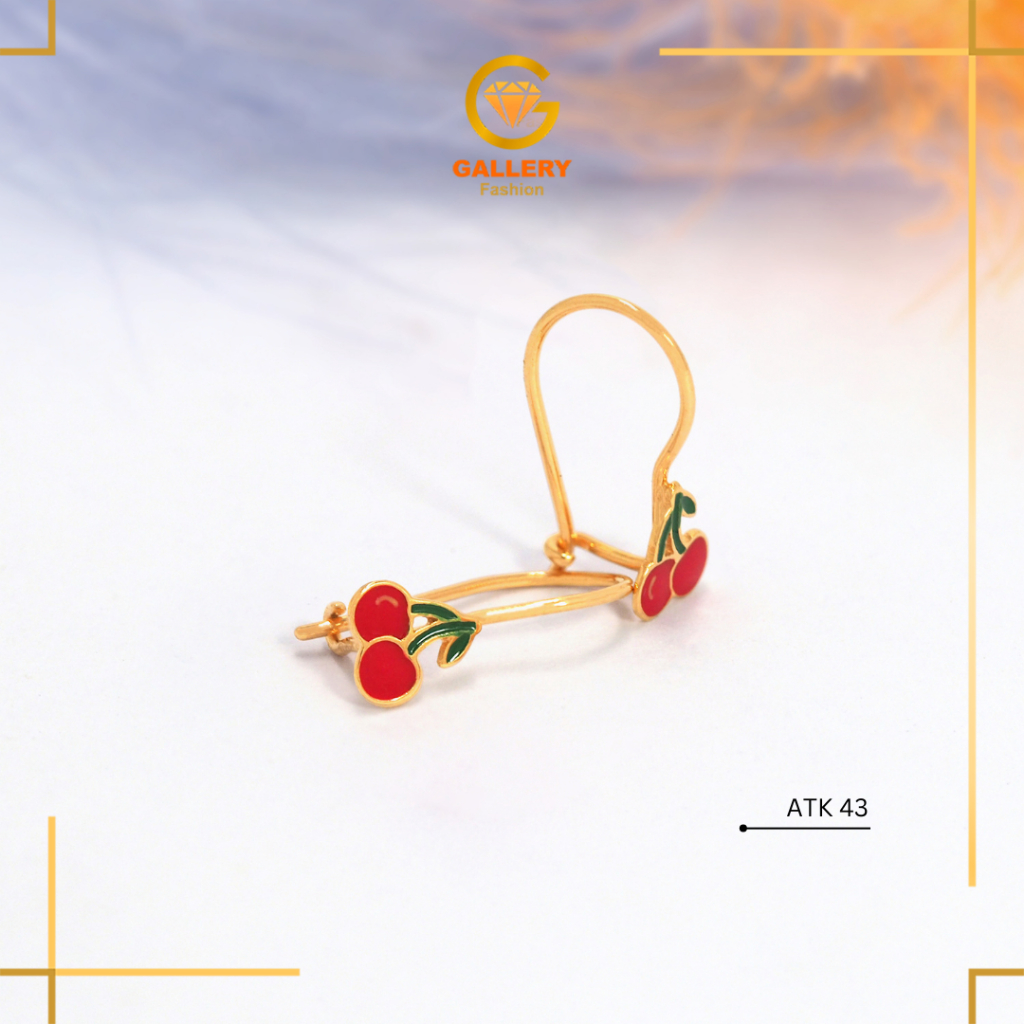 Anting Emas Baby New Born Cerry Gold 6K 8K Galeri 21 Fashion