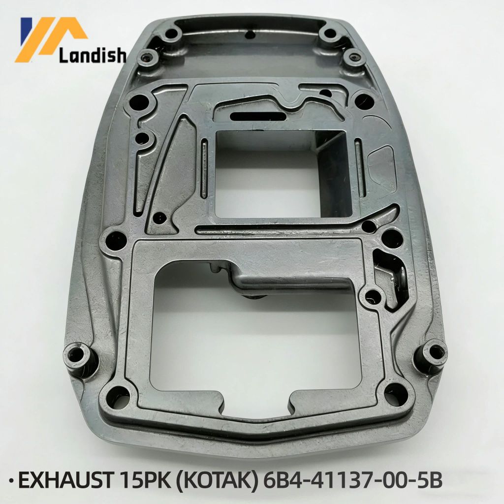 PAPAN GUIDE MANIFOLD EXHAUST 15PK (KOTAK) 6B4-41137-00-5B SPAREPART MESIN TEMPEL OUTBOARD YAMAHA