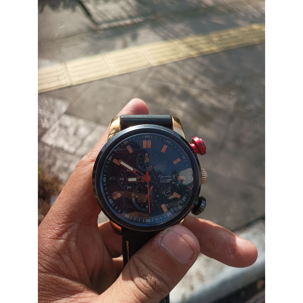 Jam Pria Alexandre Christie 6163MC Chrono
