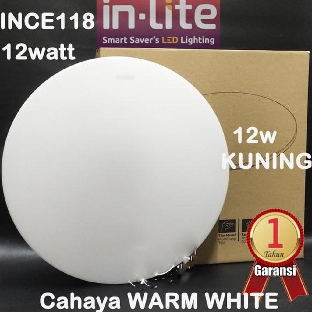 LAMPU BARET INCE118 12W KUNING lamp ceiling plafon INLITE IN-LITE