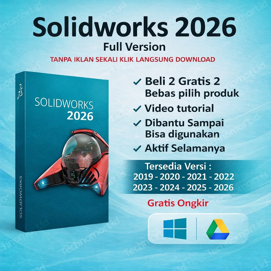 SolidWorks 2026 Full Version Original Lifetime + Panduan Instalasi  Versi 2019  2020  2021  2022  20