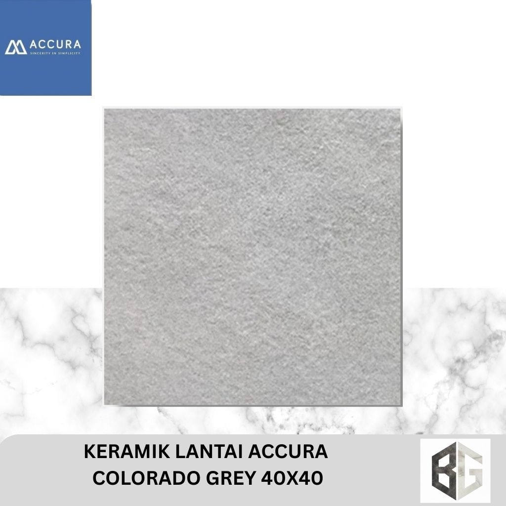 KERAMIK LANTAI ACCURA Colorado Grey 40x40
