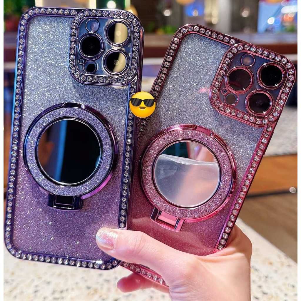 CASING IPHONE 13  15  X XS XS MAX 11 CASE DIAMOND  PLUS KACA GLITER SWAROSKY MEWAH