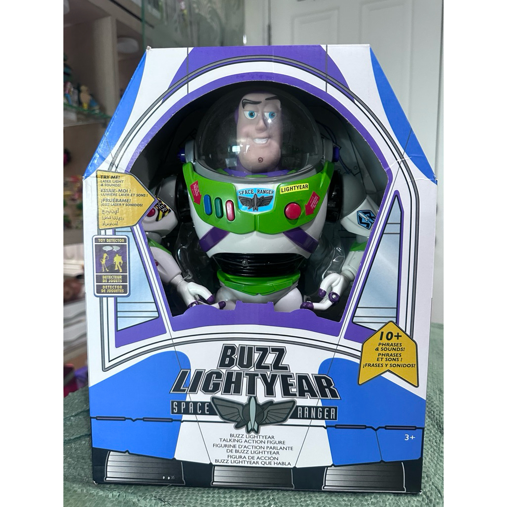 Buzz Lightyear talking figure Toy Story Disney store non thinkway toys