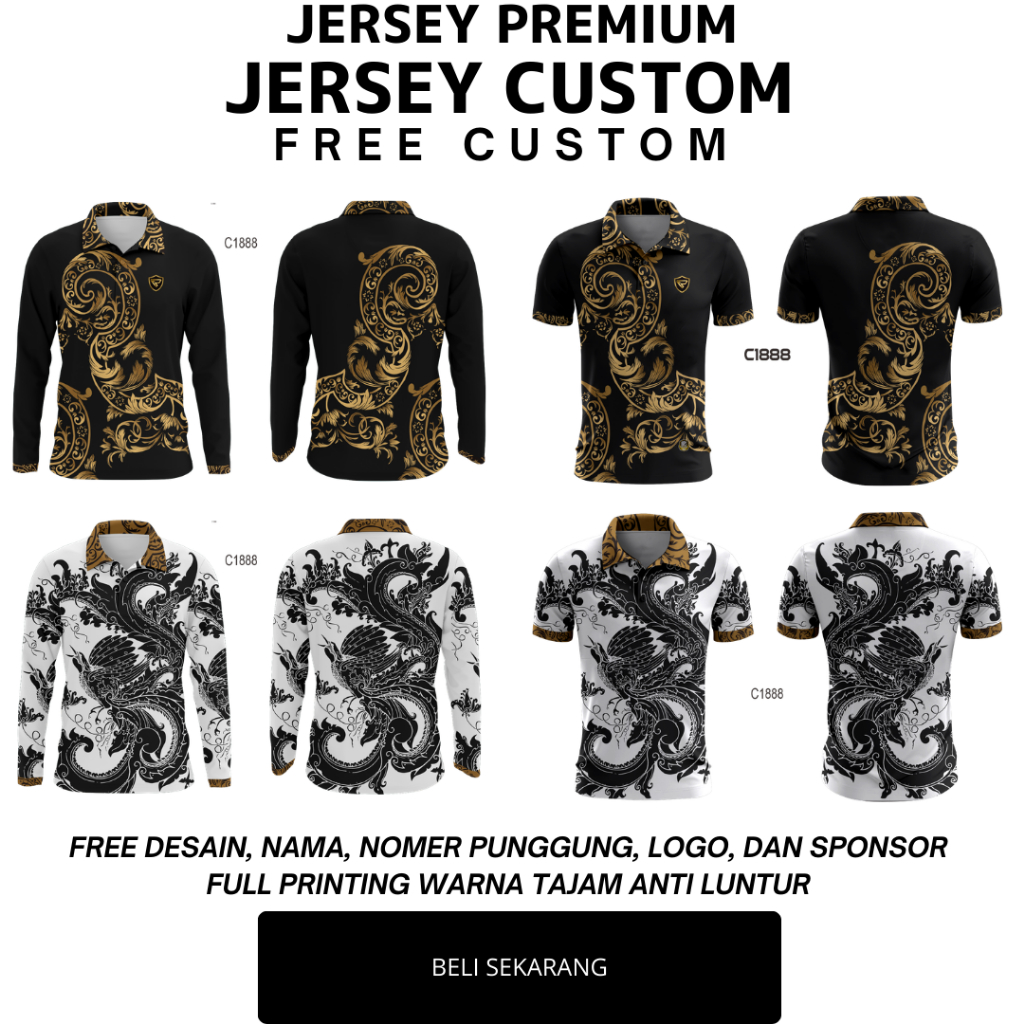 KEMEJA BATIK JERSEY BATIK / JERSEY PREMIUM BRS SPORT APPAREL