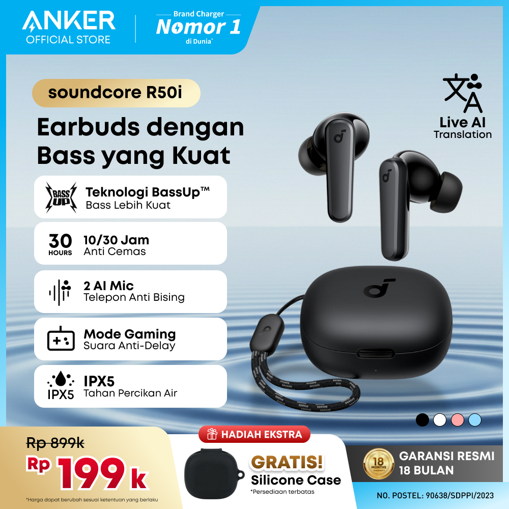 [ SUPER SALE ] TWS Earphone Anker Soundcore R50i - A3949