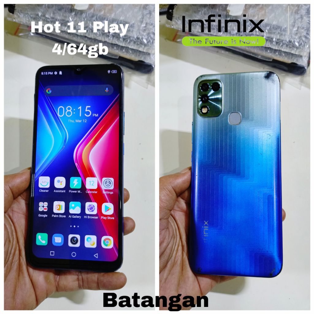hp second android murah 4G 4/64gb infinix hot 11 play seken siap pakai