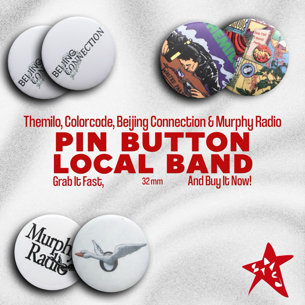 Pin Button Band Lokal VI Murphy Radio, Beijing Connection, COLORCODE & Themilo