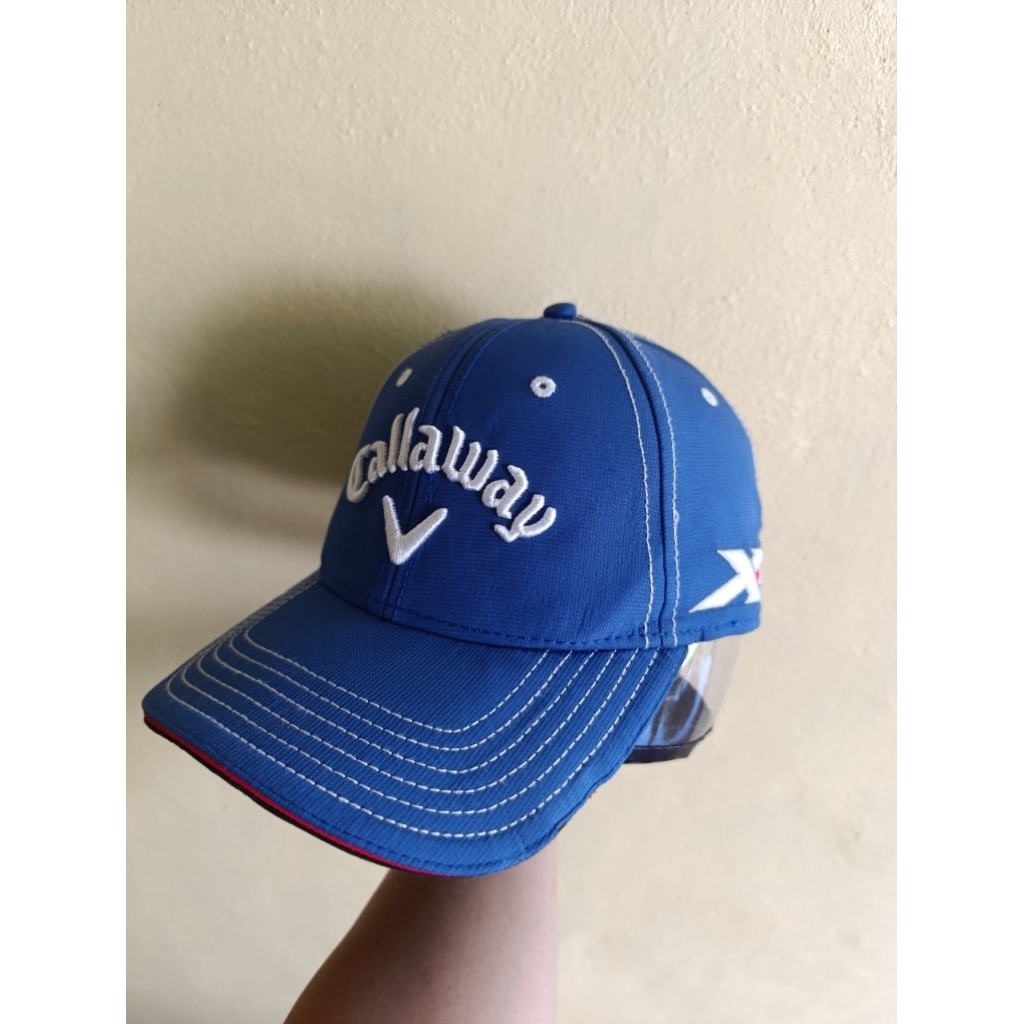 topi golf pria callaway ori botdir embos second kondisi terbaik