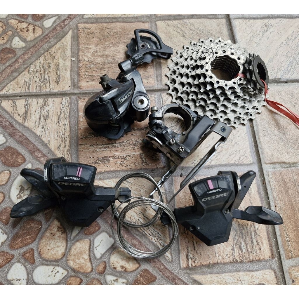 Shimano Deore 3x9 speed Groupset paket siap gravel commuter hybrid mtb