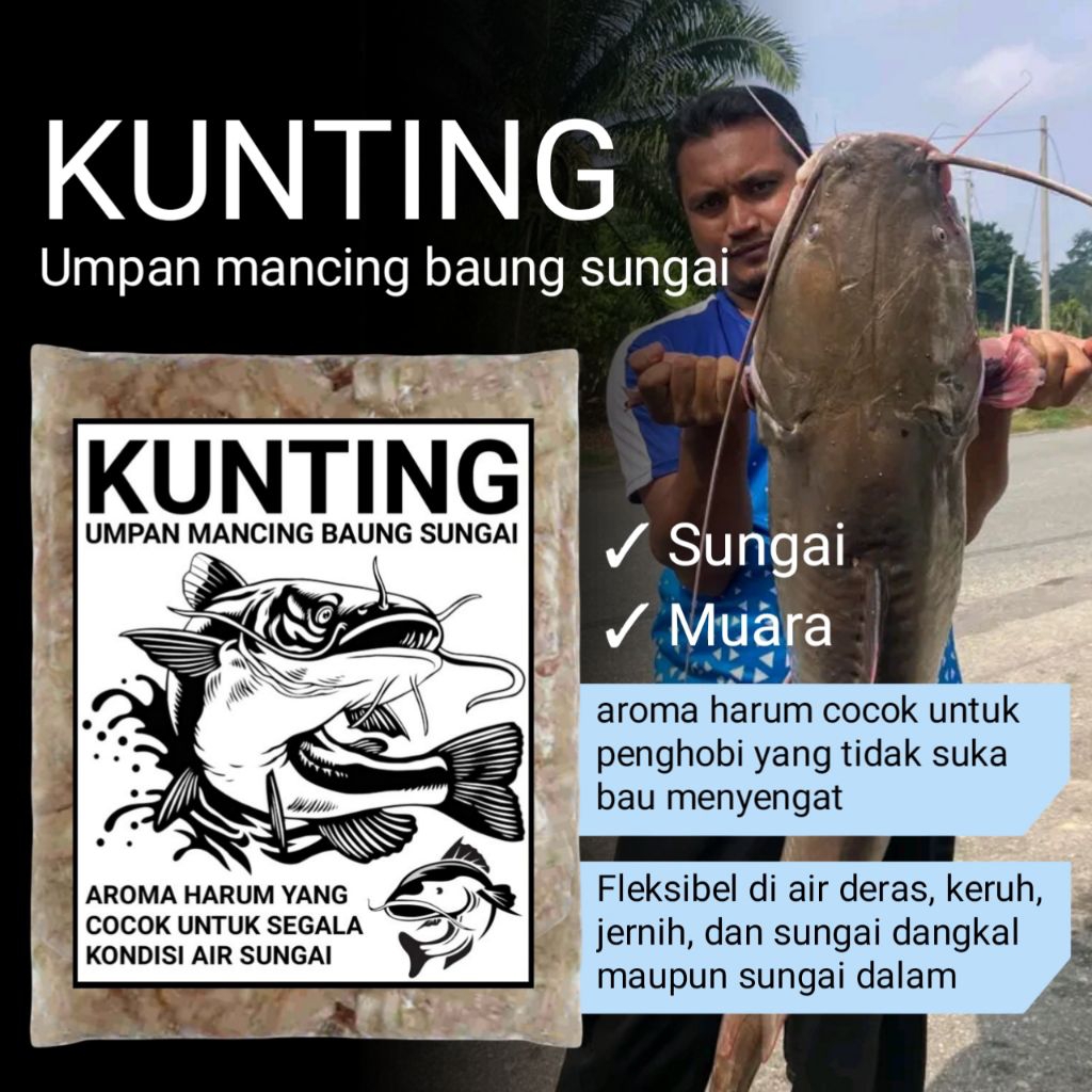 umpan mancing baung monster sungai keruh