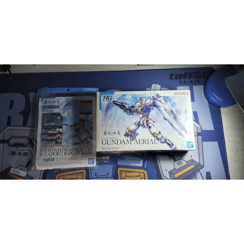 HG 1/144 AERIAL GUNDAM + DISPLAY SET WEAPON