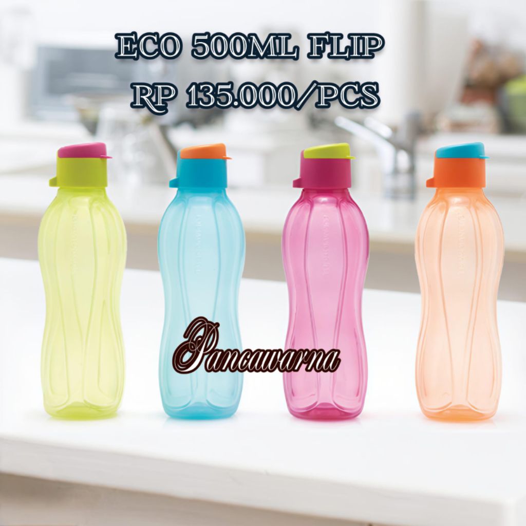 Eco 500ml flip Tupperware botol minum eco bottle 500 ml