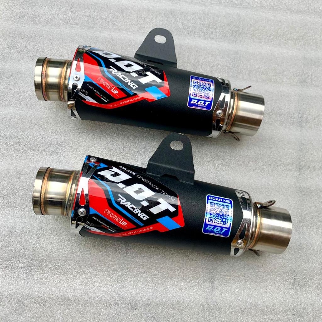 Silincer Knalpot Racing Original D.O.T inlet 50 Jupiterz/ robot/ Vega zr/ Vega new bahan stainlis