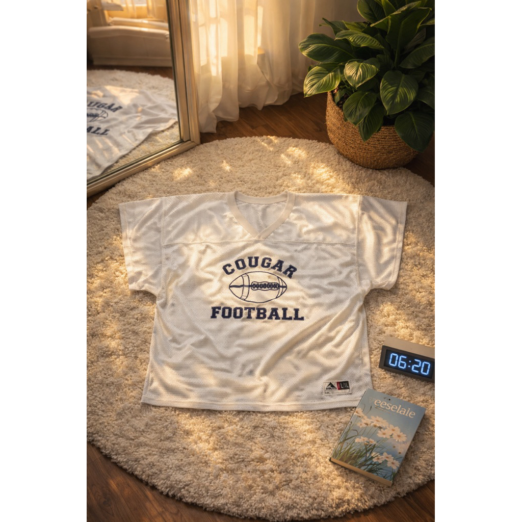 Jersey Football Cougar – Kaos Jersey Olahraga Pria Oversize secondhand xl