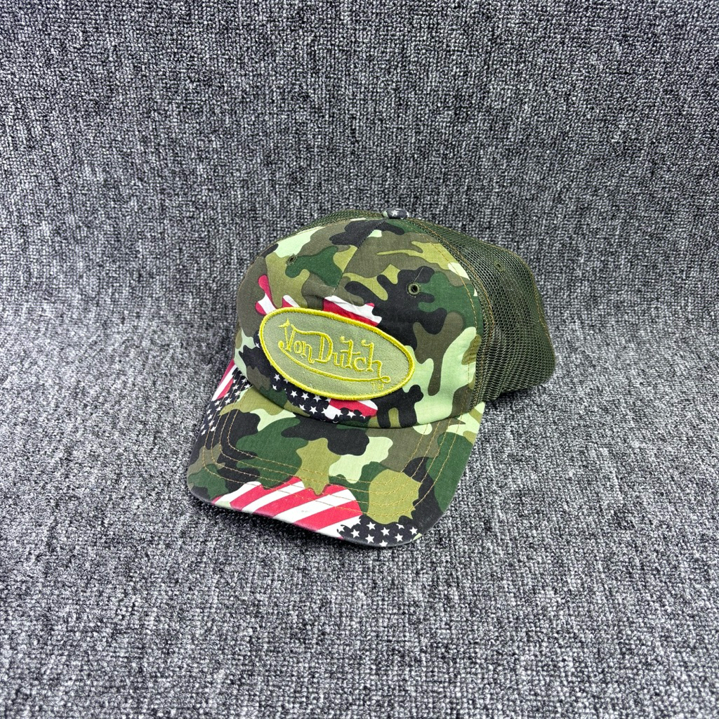 Topi Vondutch Trucker Cap Camo Second Preloved Original 297