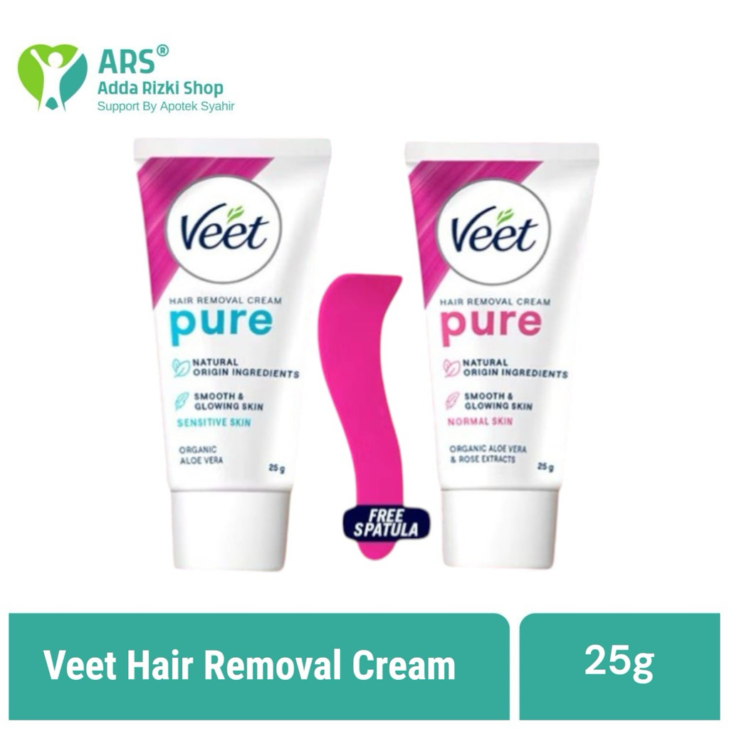 VEET Penghilang Bulu Ketiak Veet Hair Removal Cream Normal & Sensitive Skin - 25gr | Kulit Halus & L
