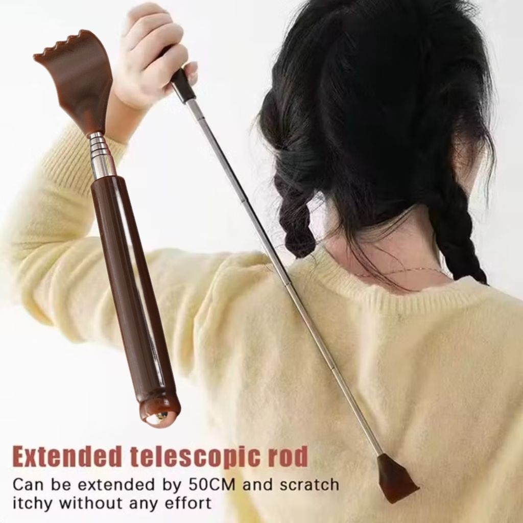 Garukan punggung stainless roll-on / Alat garukan punggung dengan roll-on