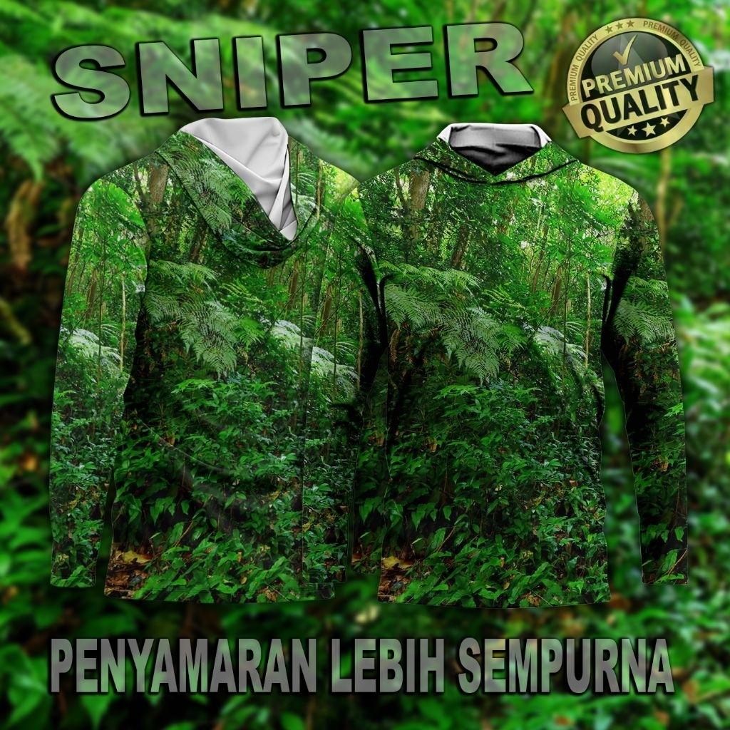 BAJU CAMO BERBURU MOTIF HUTAN | PAKAIAN BERBURU | BAJU CAMO LENGAN PANJANG | CELANA PANJANG CAMO | B