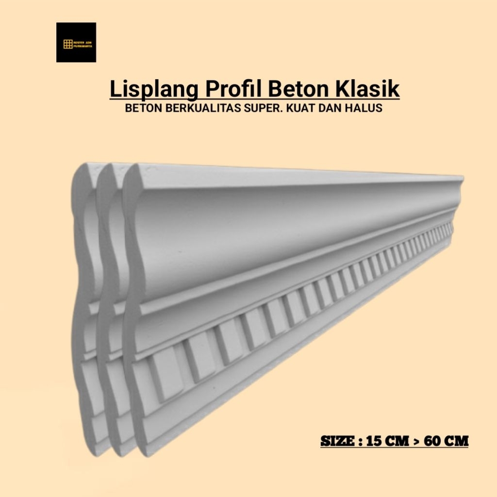 Lisplang Profil Beton Motif Viano List Profil Tempel List Tempel Profil List Cantol Beton