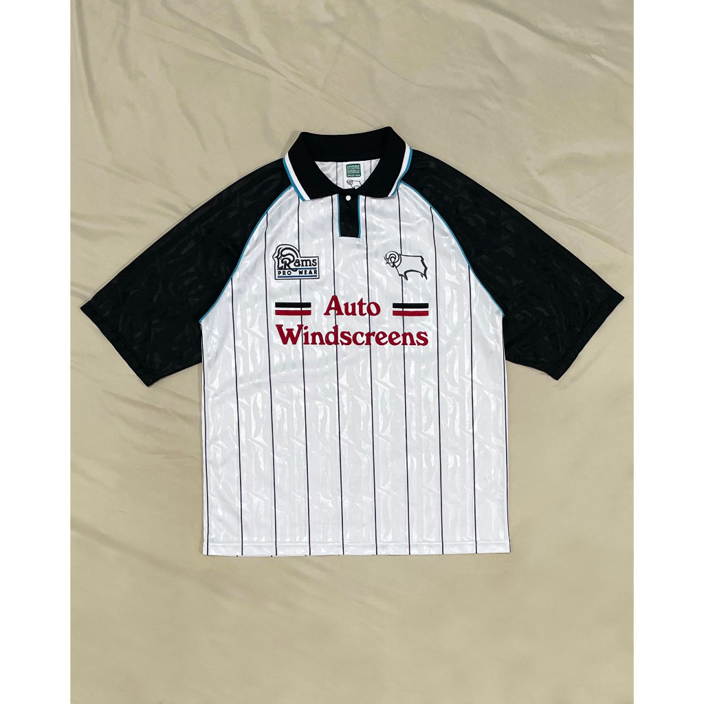 Original Rams Pro Wear Derby County Home Kit 1994 1995 Jersey Bola Vintage