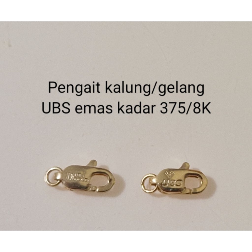 Pengait kalung gelang kadar 375/8k (perbiji)