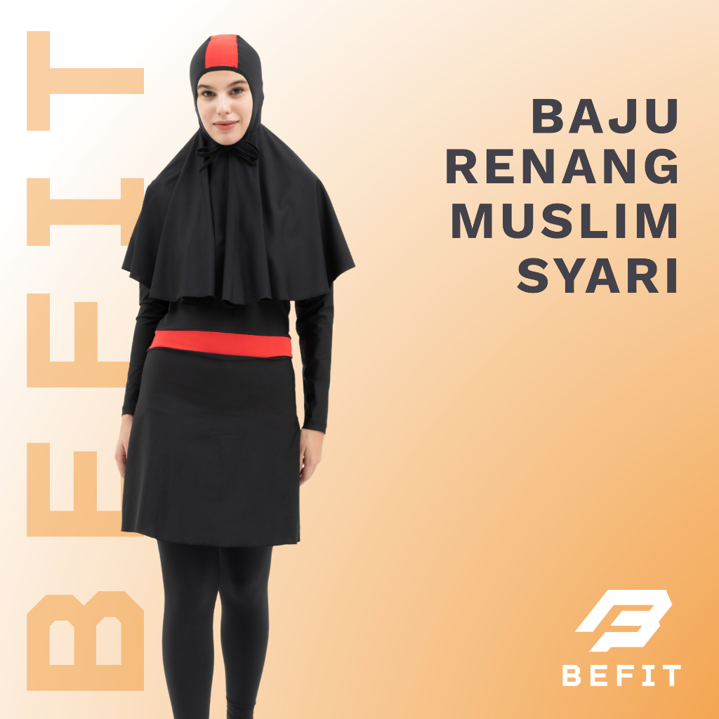 Befit Baju Renang Muslim Syari Wanita - Diving Muslim Wanita Premium Bahan Tebal