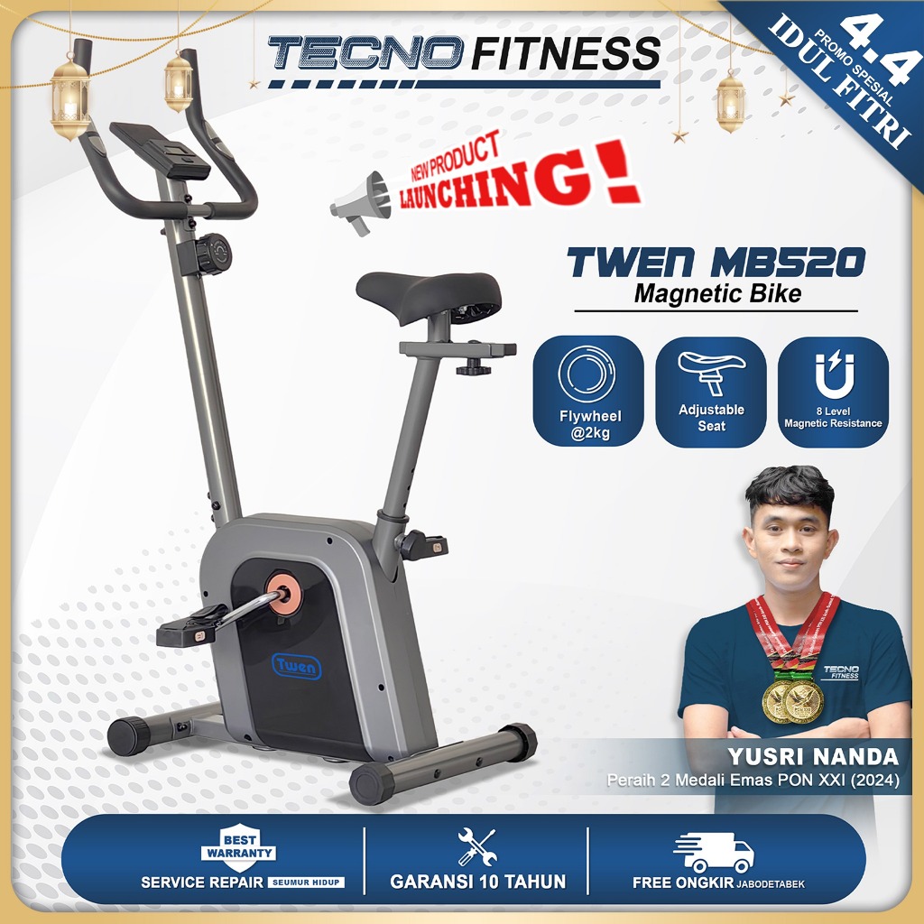 TWEN MB520 Alat Fitness Sepeda Statis Magnetic Bike