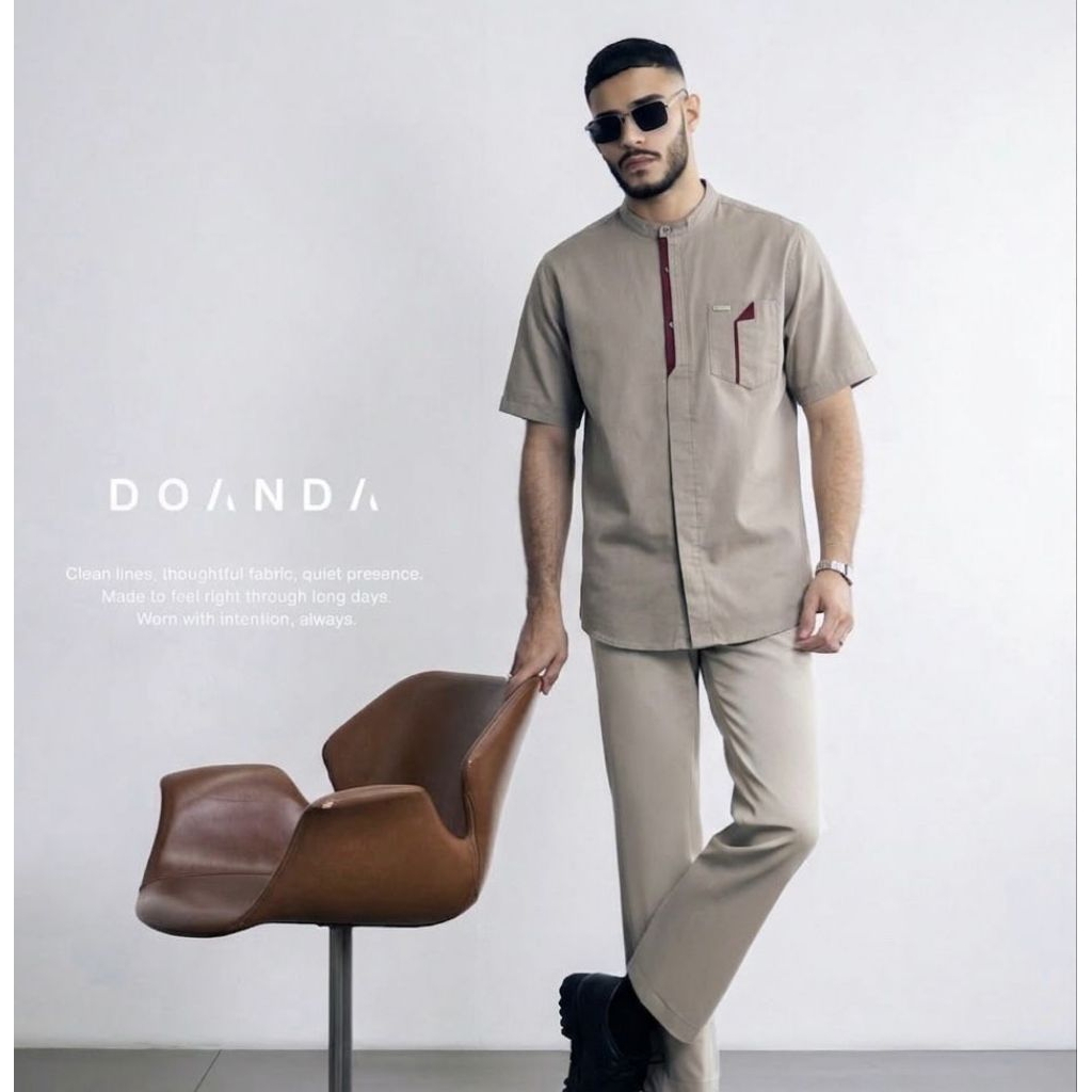 KEMEJA KOKO KHAKY BY DOANDA